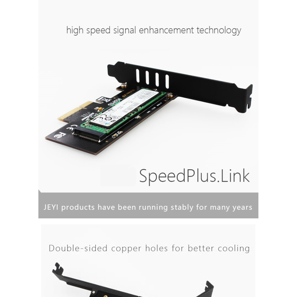 มุมมองเพิ่มเติมของสินค้า LBShare M.2 NVMe SSD TO PCIE 3.0 X4 adapter M Key interface card S PCI Express ssd m.2 nvme pci to m2