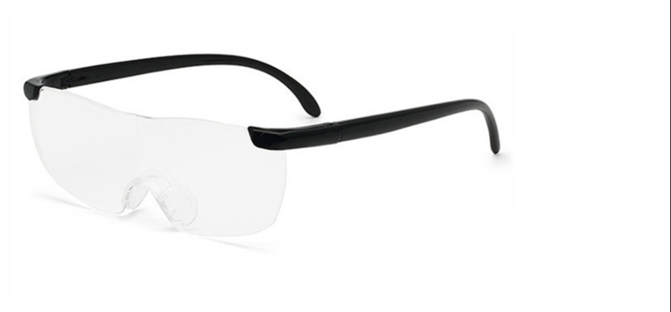 ภาพประกอบคำอธิบาย Big Vision Eyewear แว่นตาขยายไร้มือจับ แว่นขยายชนิดสวมใส่ ขยายชัดถึง 160 เท่า