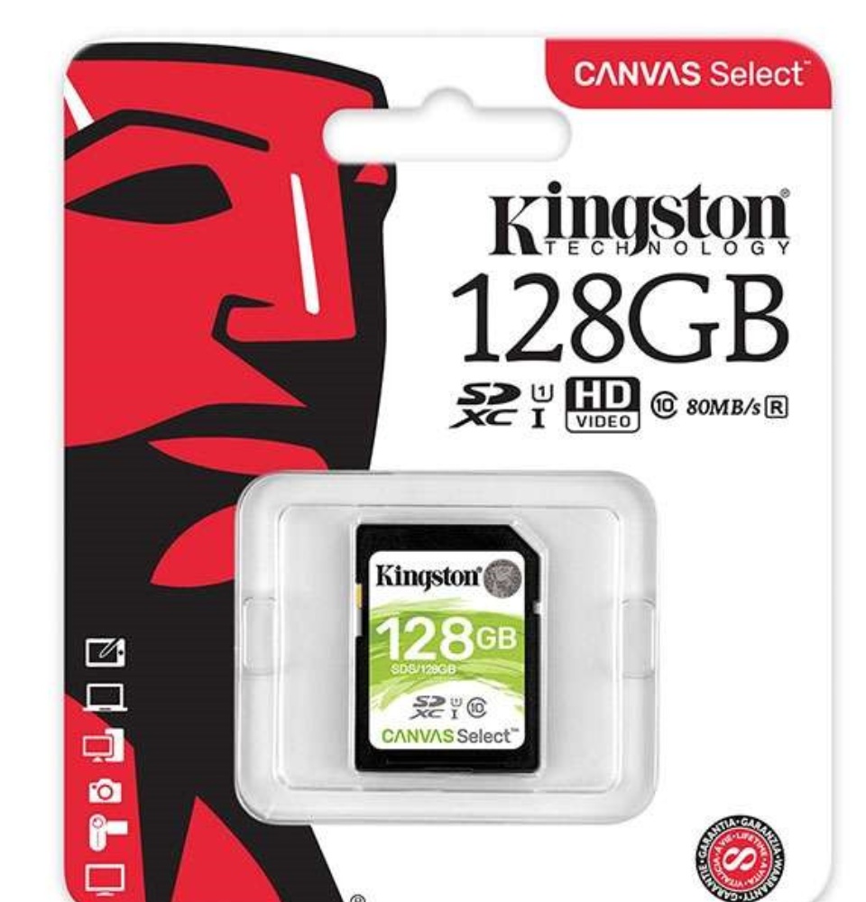 ภาพประกอบคำอธิบาย minisun shop#Kingston SD Card Canvas Select 32/64/128 GB Class 10 ความเร็ว 80/10MB/s  (พร้อมส่ง)