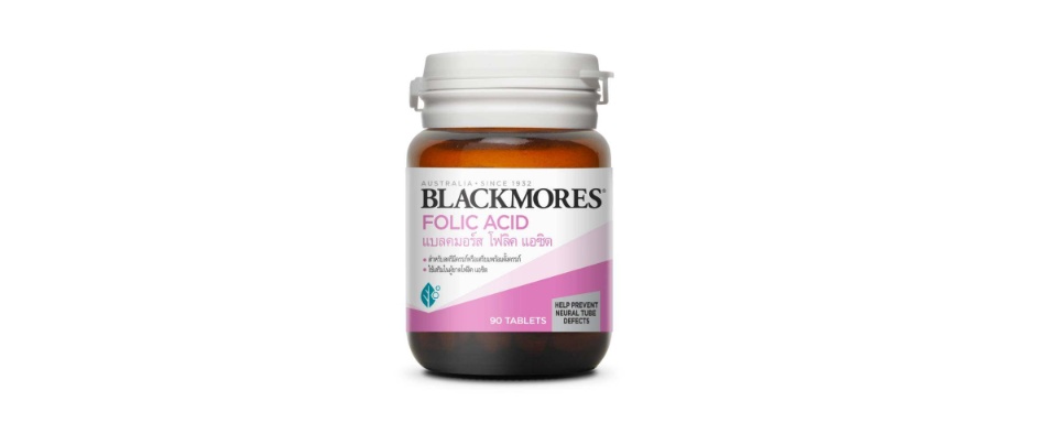 ภาพประกอบของ Blackmores Folic Acid แบลคมอร์ส โฟลิค เอซิด [90 เม็ด]