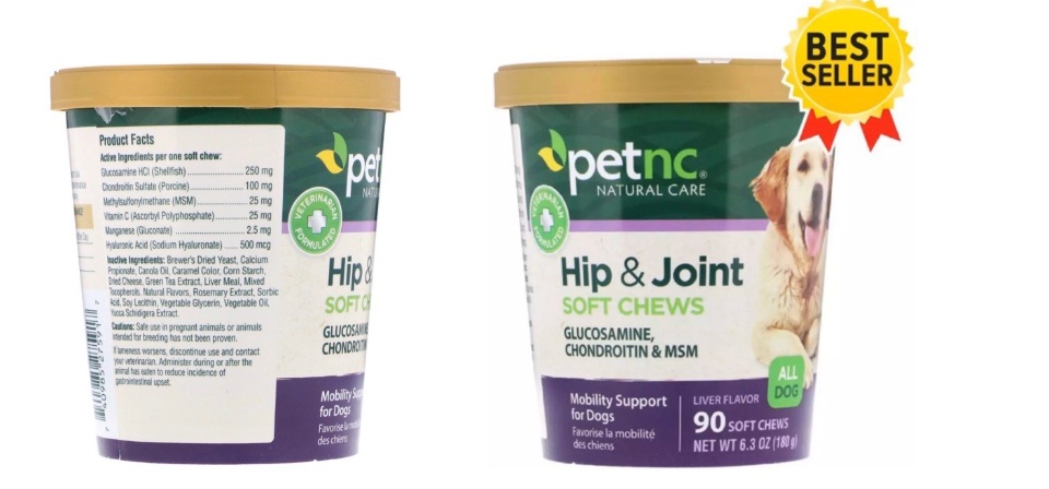 เกี่ยวกับสินค้า petnc Natural Care, Hip & Joint (90 softchews) บำรุงข้อสุนัข