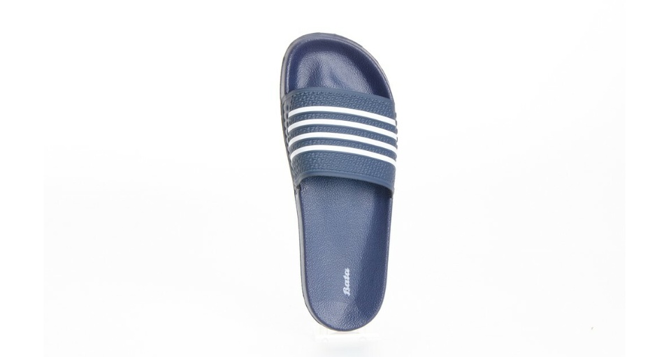 มุมมองเพิ่มเติมของสินค้า *Best Seller* Bata MENS SLIPPERS รองเท้าแตะชาย แบบสวม สีน้ำเงิน รหัส 8619728 Mensandal Fashion SUMMER