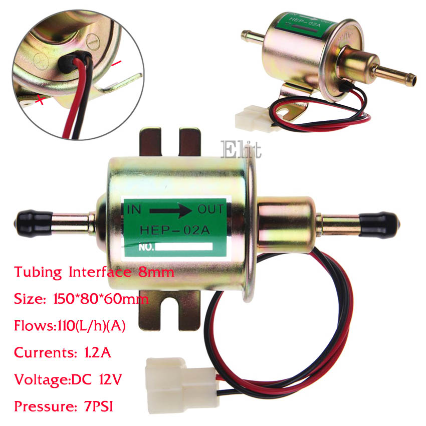 ข้อมูลเพิ่มเติมของ Elit ปั๊มติ๊ก ปั๊มเชื้อเพลิงน้ำมันแรงดัน สำหรับรถดีเซลและเบนซิน 12V Universal Gasoline&Diesel Fuel Pump 12V