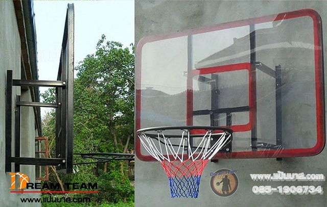 รูปภาพของ แป้นบาสติดผนัง แป้นบาสติดกำแพง ห่วงบาส (รุ่น-BG2000-แป้น 44 นิ้ว) basketball hoop